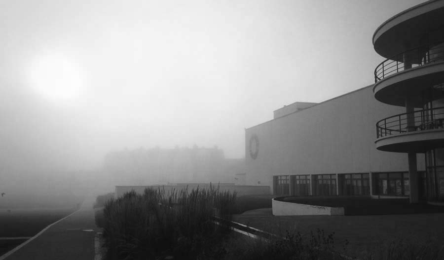 Mist over the De La Warr Pavilion