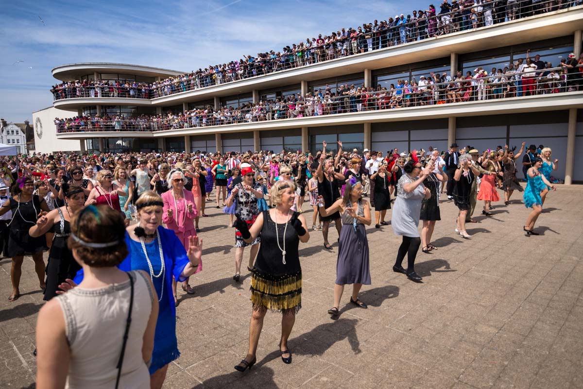 Dancing on the De La Warr Pavilion terrace