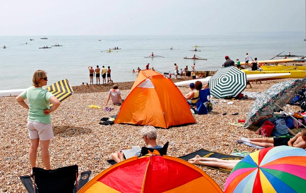 Seaside During Rowing Regatta