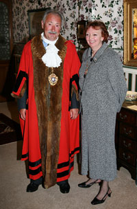 The Mayor with the Mayoress