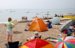 Bexhill Beach During Rowing Regatta