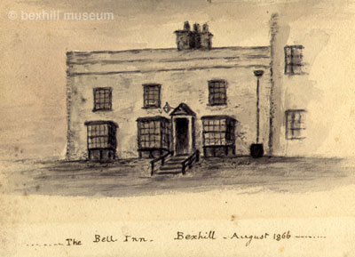 Bell Inn 1866, watercolour