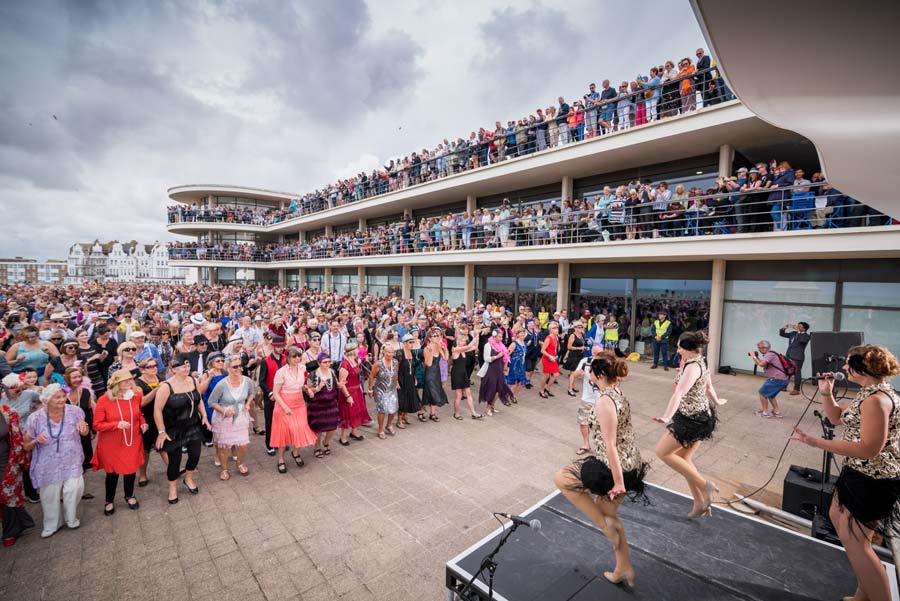 Dancers at the Guinness World Record Charleston attempt