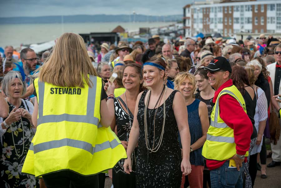 Dancers entering the Charleston Challenge