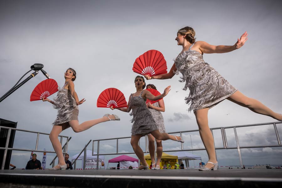 Dancers perform at the Roaring 20s