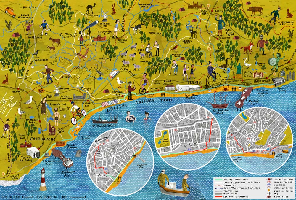 Bexhill Coastal Trail Culture Map