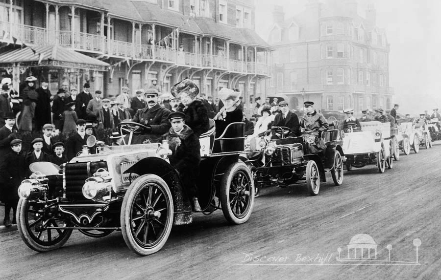 Vehicles outside Sackville Hotel